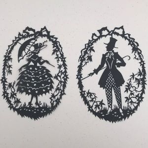 🔥ON SALE🔥Couple 💖 SET 💖 Handmade PaperCut Silhouette Scherenschn…